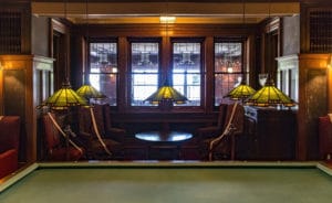 The billiards room in Glensheen Historic Estate, things to do in Duluth